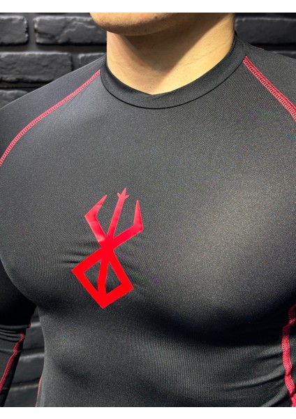 Berserk Anime Compression Tişört Uzun Kollu Spor Body modelleri