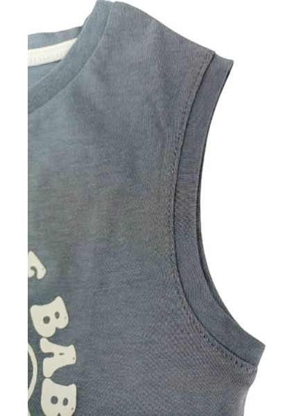 6 - 36 Ay Erkek Çocuk Ikili Takım Atlet T-Shirt Şort 18-24 Ay Gri - Yeşil indirimleri