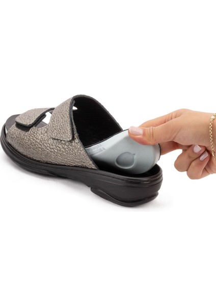 Kadın Hakiki Deri Değişebilen Tabanlıklı Anatomik Terlik fiyatları