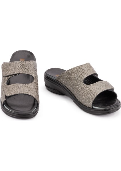 Kadın Hakiki Deri Değişebilen Tabanlıklı Anatomik Terlik modelleri