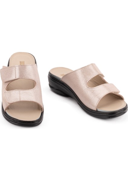 Kadın Hakiki Deri Değişebilen Tabanlıklı Anatomik Terlik modelleri