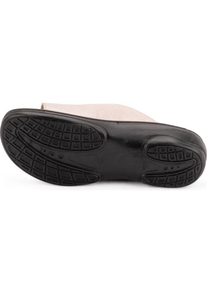 Kadın Hakiki Deri Değişebilen Tabanlıklı Anatomik Terlik indirimleri