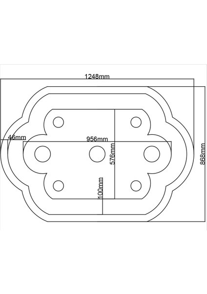 Tavan Spot Göbek TSG-D-80-125CM-86CM-DIS-CITALI