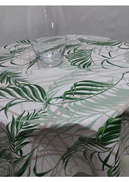 Pvc Silinebilir Muşamba Yuvarlak Masa Örtüsü Çap 140CM