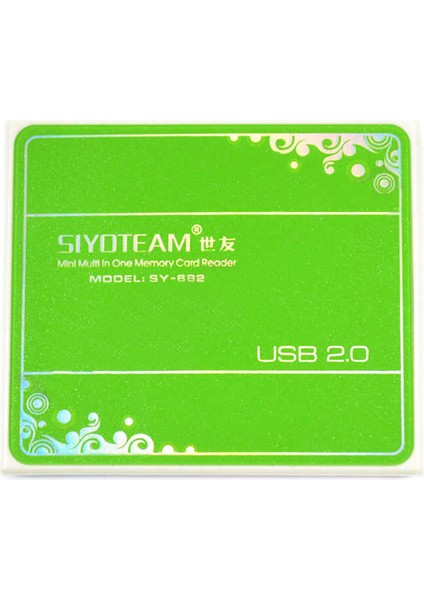 Siyoteam 5 In 1 Kart Okuyucu Yeşil