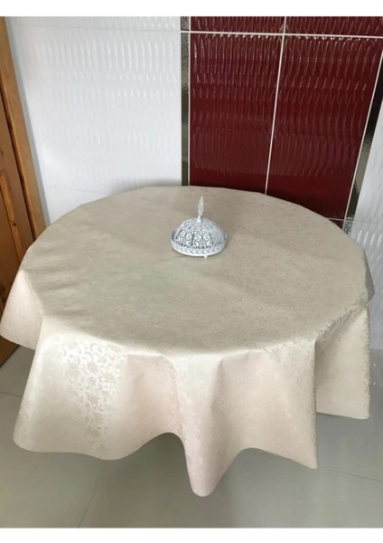 Pvc Silinebilir Muşamba Yuvarlak Masa Örtüsü Çap 140CM