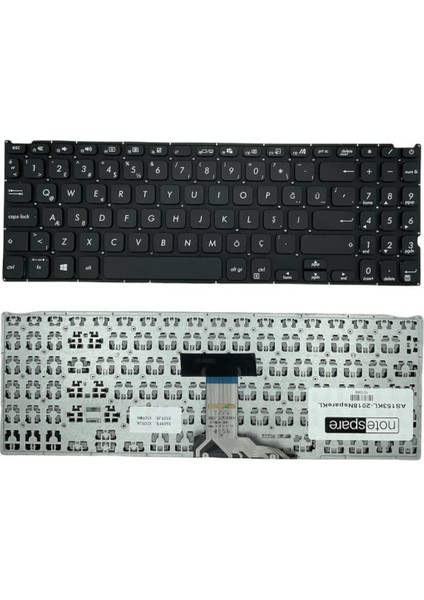 Asus ile Uyumlu X515JANS, X515JF, X515JP, X515KA, X515MA, X515MANS Notebook Klavye Siyah Tr