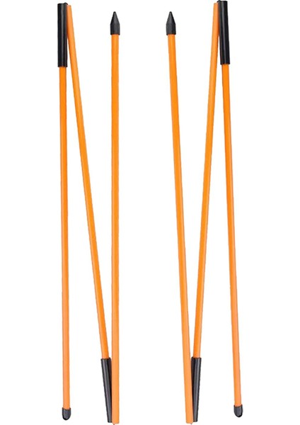 2 Ğ Çubukları Yardımcıları 122CM Golf Hizalama Çubukları Inım Eğitmeni Turuncu (Yurt Dışından)