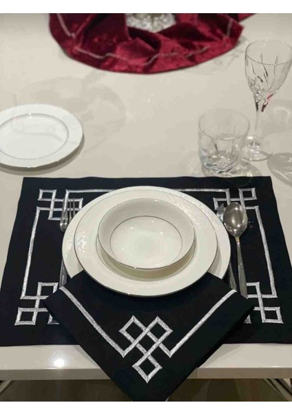 Labirent Amerikan Servis 6'lı Siyah