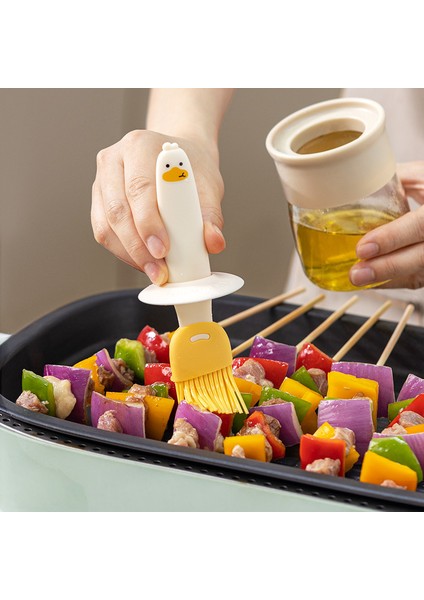 Ev Yüksek Sıcaklığa Dayanıklı Barbekü Silikon Yağı Fırça Şişesi (Yurt Dışından)