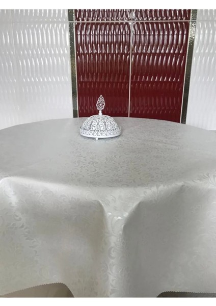 Pvc Silinebilir Muşamba Yuvarlak Masa Örtüsü Çap 140CM