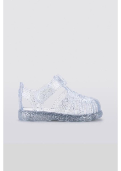 Tobby Gloss Glitter Kız Çocuk Şeffaf Simli Sandalet