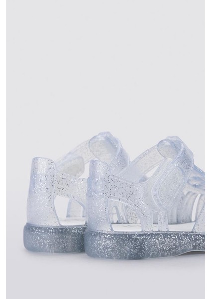 Tobby Gloss Glitter Kız Çocuk Şeffaf Simli Sandalet