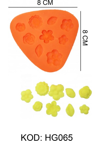 Doğa Figürlü Gıda Silikon Kalıbı