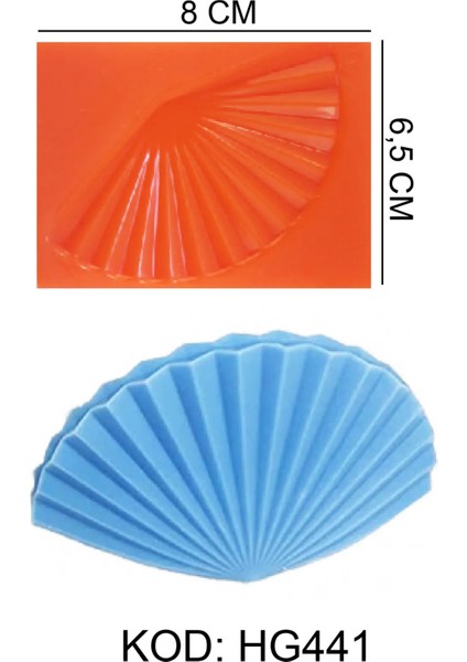 Midye Figürlü Gıda Silikon Kalıbı fiyatları