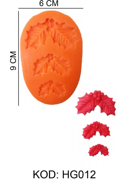 Doğa Figürlü Gıda Silikon Kalıbı