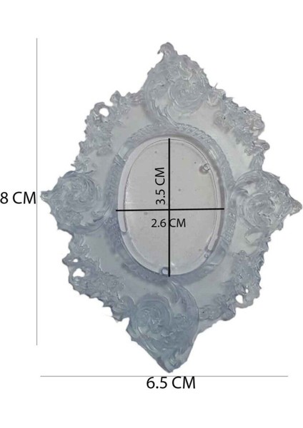 Epoksi Silikon Kalıp Desenli Çerçeve 6.5 x 8 cm modelleri