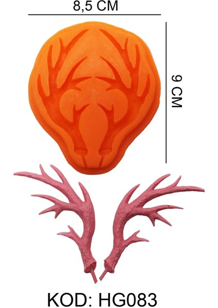 Boynuz Figürlü Gıda Silikon Kalıbı fiyatları