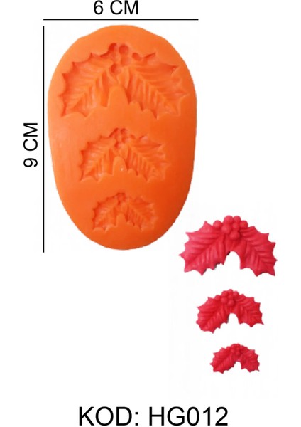 Doğa Figürlü Gıda Silikon Kalıbı