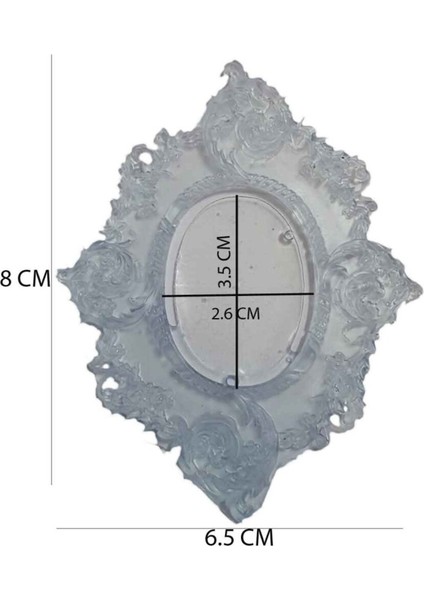 Epoksi Silikon Kalıp Desenli Çerçeve 6.5 x 8 cm modelleri