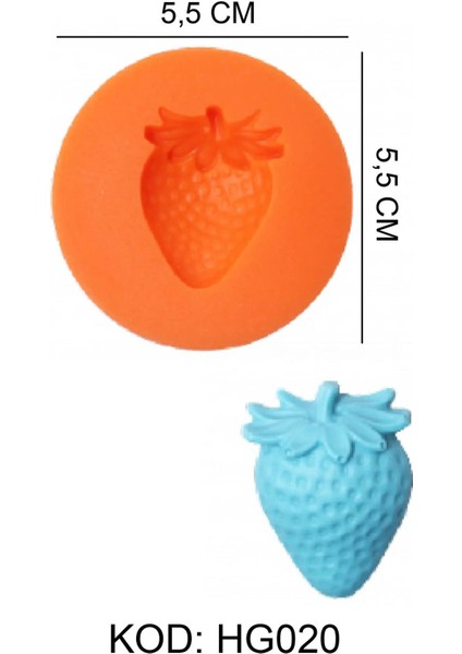 Çilek Figürlü Gıda Silikon Kalıbı fiyatları