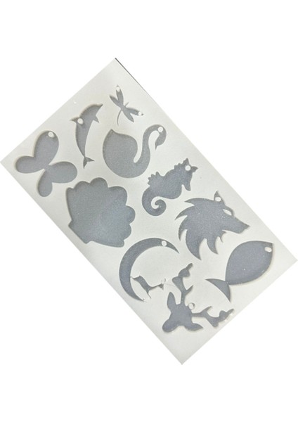 Epoksi Reçine Karışık Kolye Anahtarlık ve Magnet Kalıbı Model 6 fiyatları