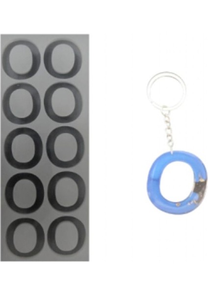 Epoksi Reçine Seri Üretim O Harf Kalıbı 10 Lu modelleri