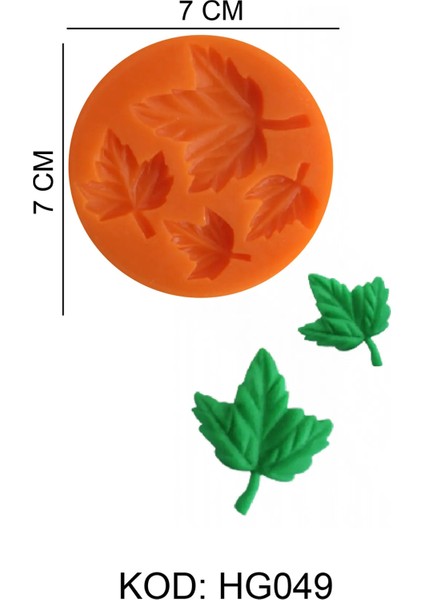 Doğa Figürlü Gıda Silikon Kalıbı