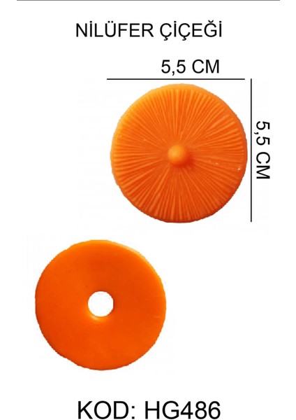 Nilüfer Çiçeği Figürlü Gıda Silikon Kalıbı