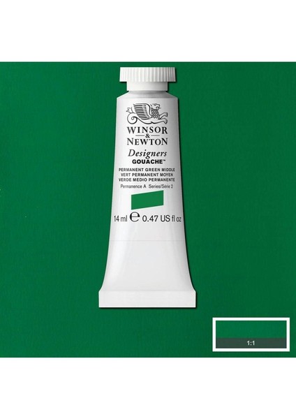 Designers Guaj Boya 14ML Permanent Green Middle 484 S.2 modelleri