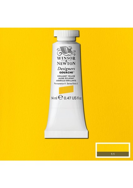 Designer's Gouache 14 ml Brilliant Yellow 055 S 3