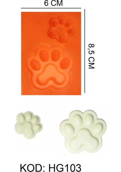 Pati Figürlü Gıda Silikon Kalıbı