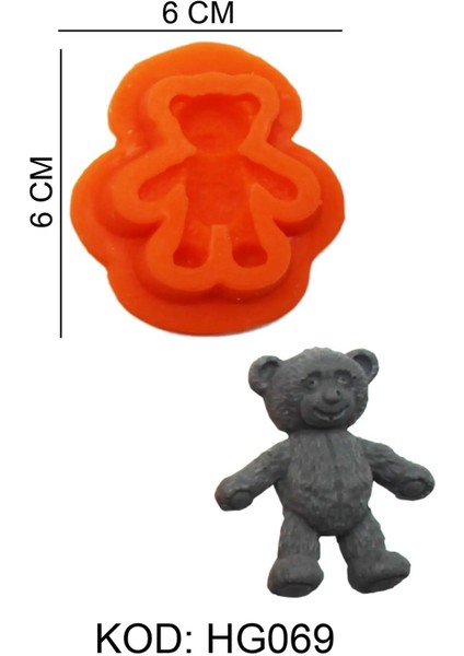 Ayıcık Figürlü Gıda Silikon Kalıbı modelleri