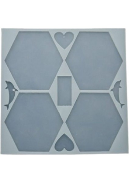 Epoksi Reçine Altıgen Bardak Altlığı Kalıbı 4 Lü