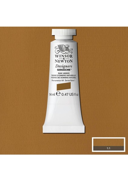 Winsor & Newton Designer's Gouache 14 ml Raw Umber 554 S 1