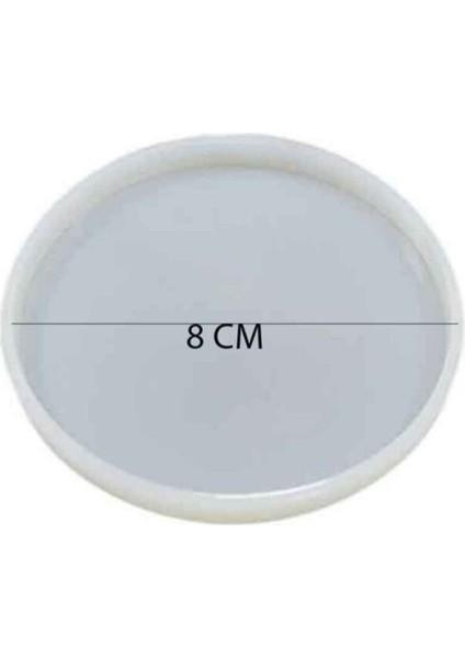 Epoksi Silikon Kalıp Magnet Kalıbı Düz Model 8 cm