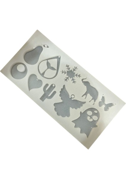 Epoksi Reçine Karışık Kolye Anahtarlık ve Magnet Kalıbı Model 5 fiyatları