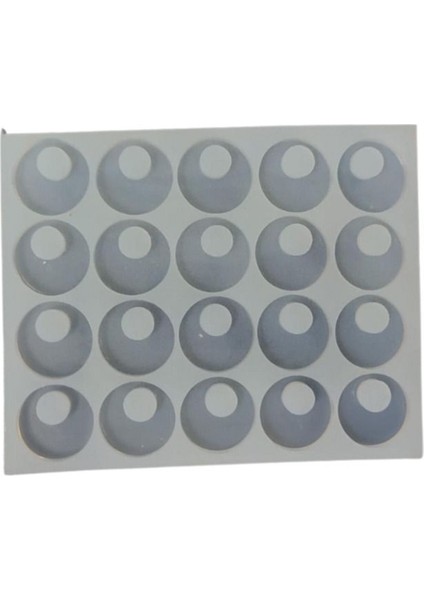 Epoksi Reçine Daire Kolye Anahtarlık ve Küpe Kalıbı 20 Li