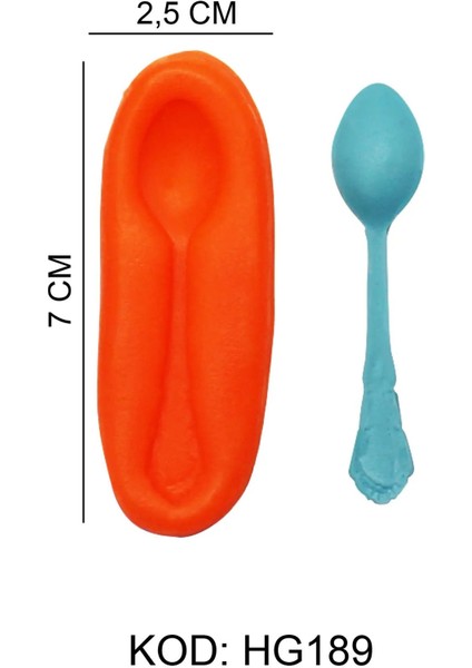 Gıda Silikon Kalıbı Kaşık