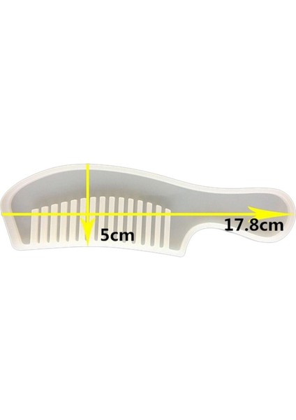 Epoksi Silikon Kalıp Düz Tarak Kalıbı 17.8 cm fiyatları