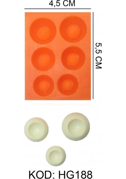 Gıda Silikon Kalıbı Yuvarlak fiyatları