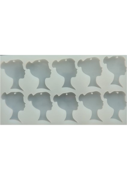 Epoksi Reçine Kadın Anahtarlık ve Kolye Kalıbı fiyatları