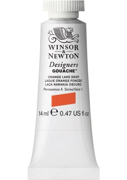 Winsor & Newton Designers Guaj Boya 14ML Orange Lake Deep 452 S.1