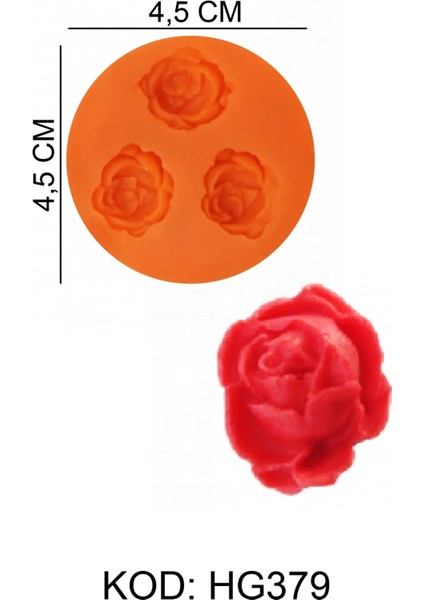 Gıda Silikon Kalıbı Gül fiyatları