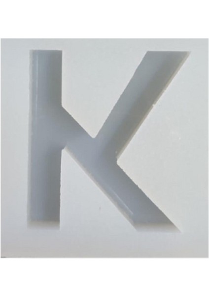 Epoksi Reçine K Harfi Tekli Silikon Kalıp modelleri