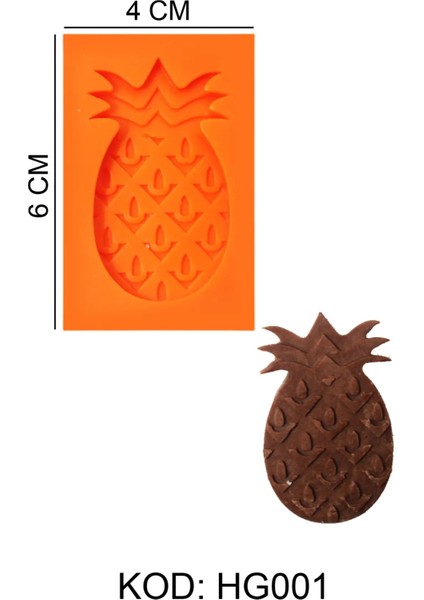 Ananas Figürlü Gıda Silikon Kalıbı fiyatları