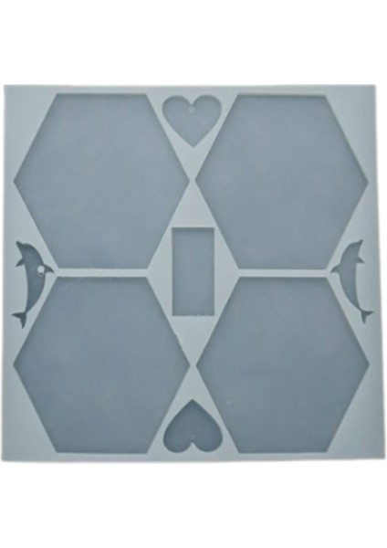 Epoksi Reçine Altıgen Bardak Altlığı Kalıbı 4 Lü