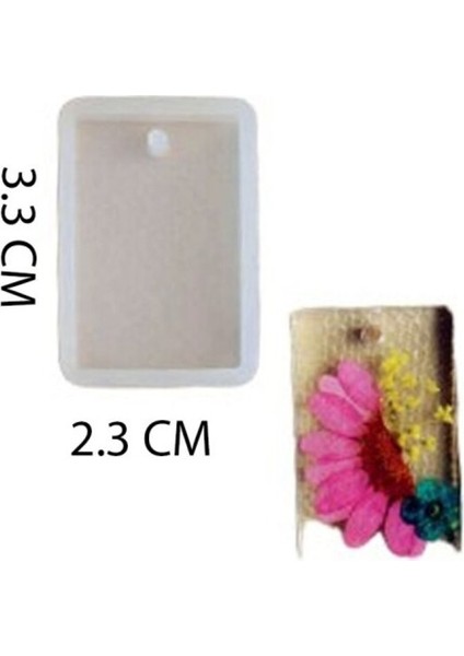 Epoksi Silikon Kalıp Minik Boy Dikdörtgen Model