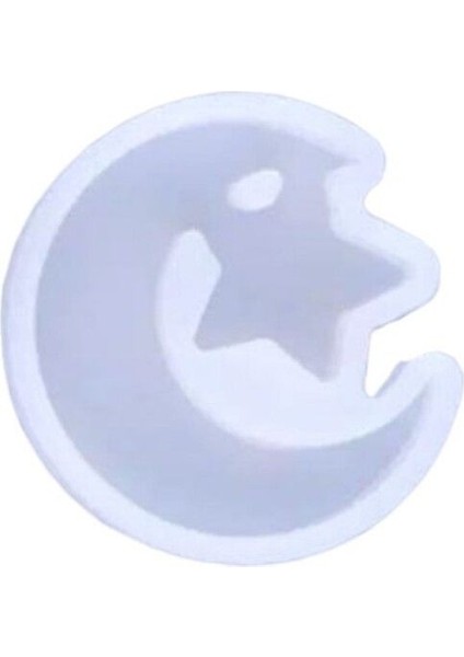 Epoksi Silikon Kalıp Ayyıldız Modeli 3.8 cm