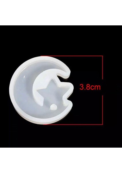 Epoksi Silikon Kalıp Ayyıldız Modeli 3.8 cm fiyatları